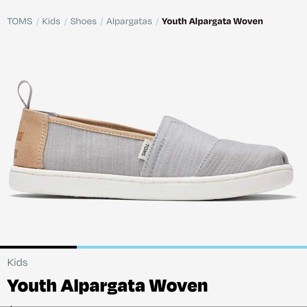 Kids/Youth Alpargata Woven TOMS